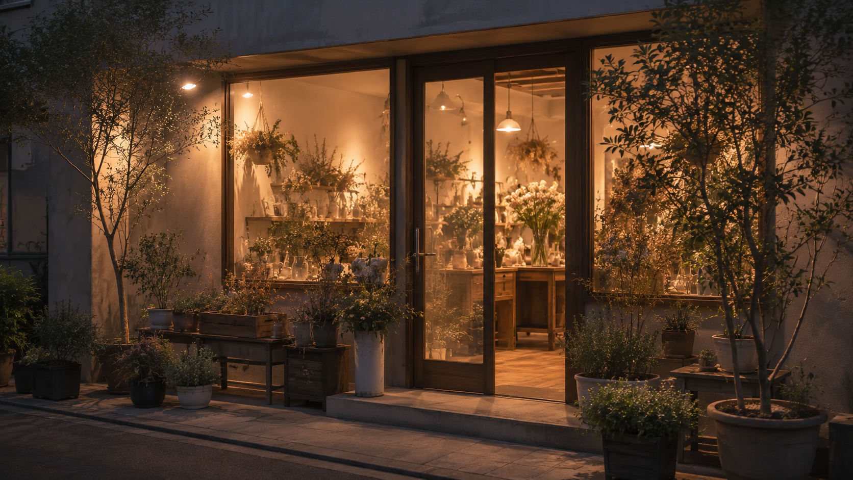 hanazanmai アトリエの店先